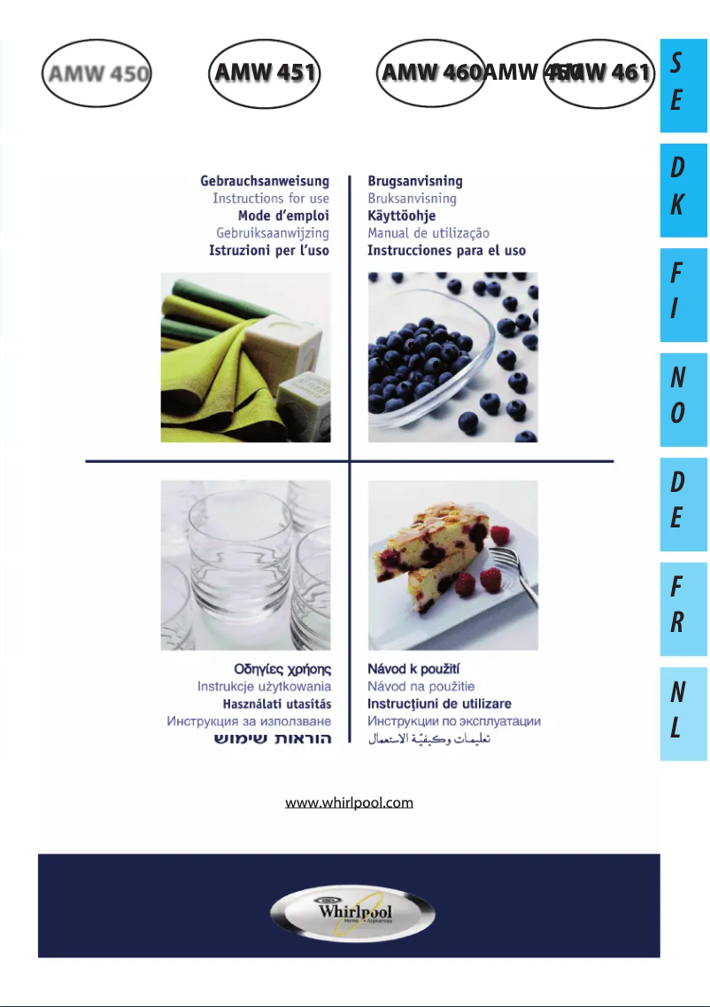 Imagen de la primera página del manual del dispositivo AMW 450