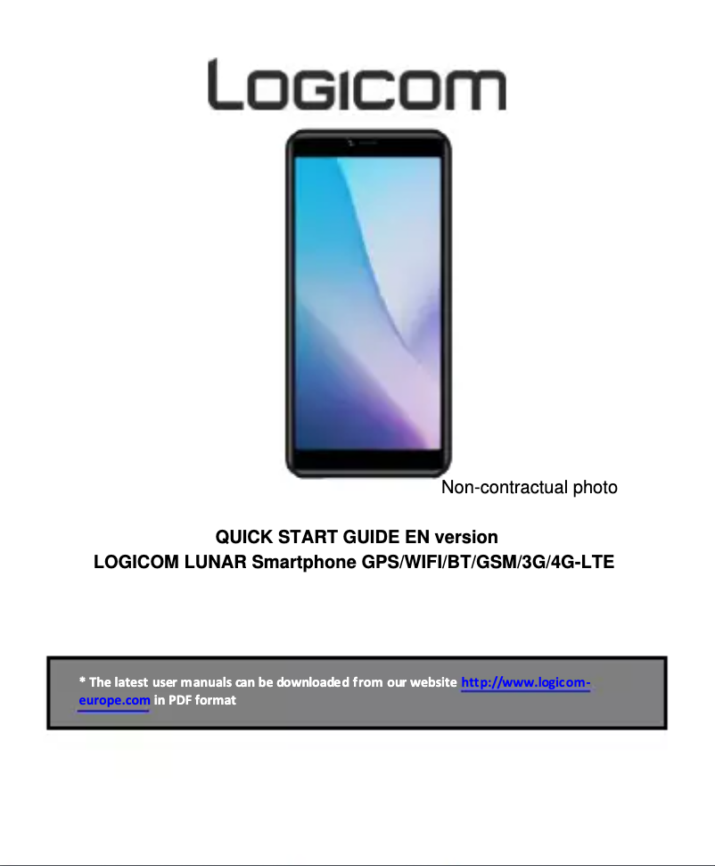 Imagen de la primera página del manual del dispositivo Lunar