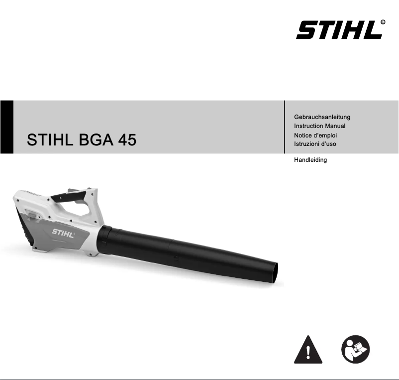 Página 1 del manual Manual de usuario Stihl BGA 45