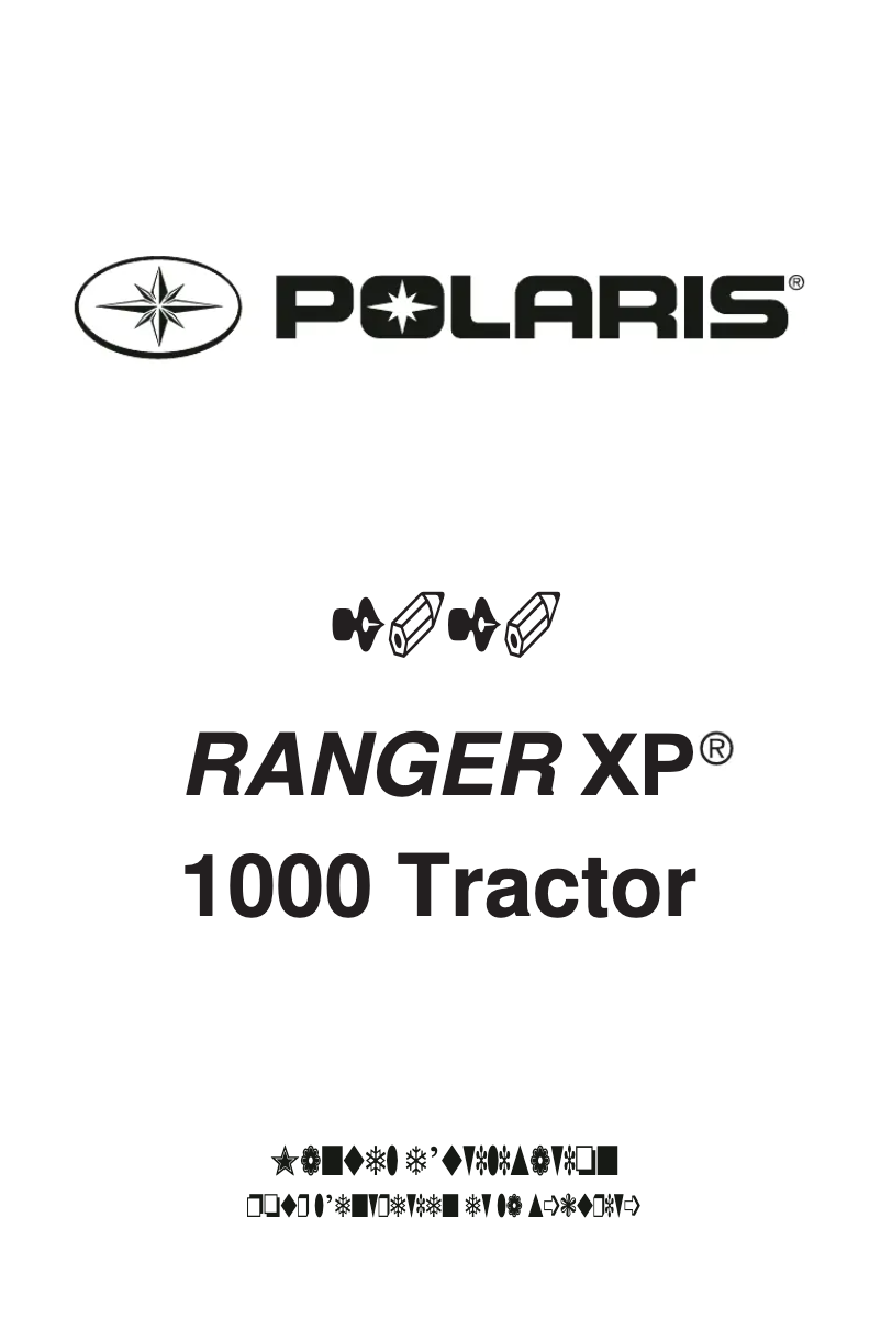 Imagen de la primera página del manual del dispositivo Ranger XP 1000 EPS (2020)