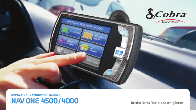 Imagen de la primera página del manual del dispositivo NAV ONE 4000