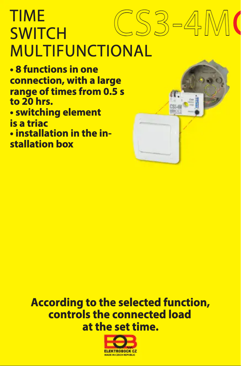 Imagen de la primera página del manual del dispositivo CS3-4M