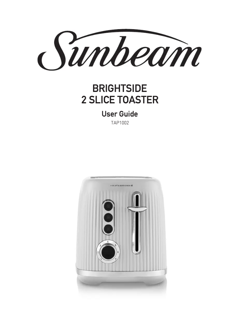 Imagen de la primera página del manual del dispositivo Brightside TAP1002
