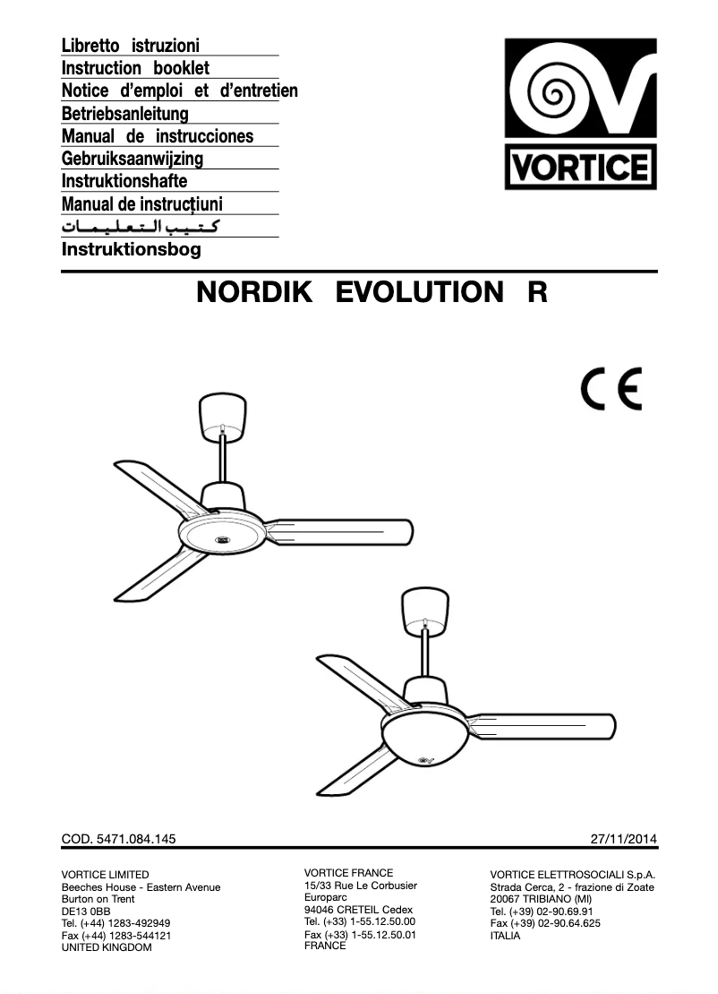 Imagen de la primera página del manual del dispositivo Nordik Evolution 120 WE