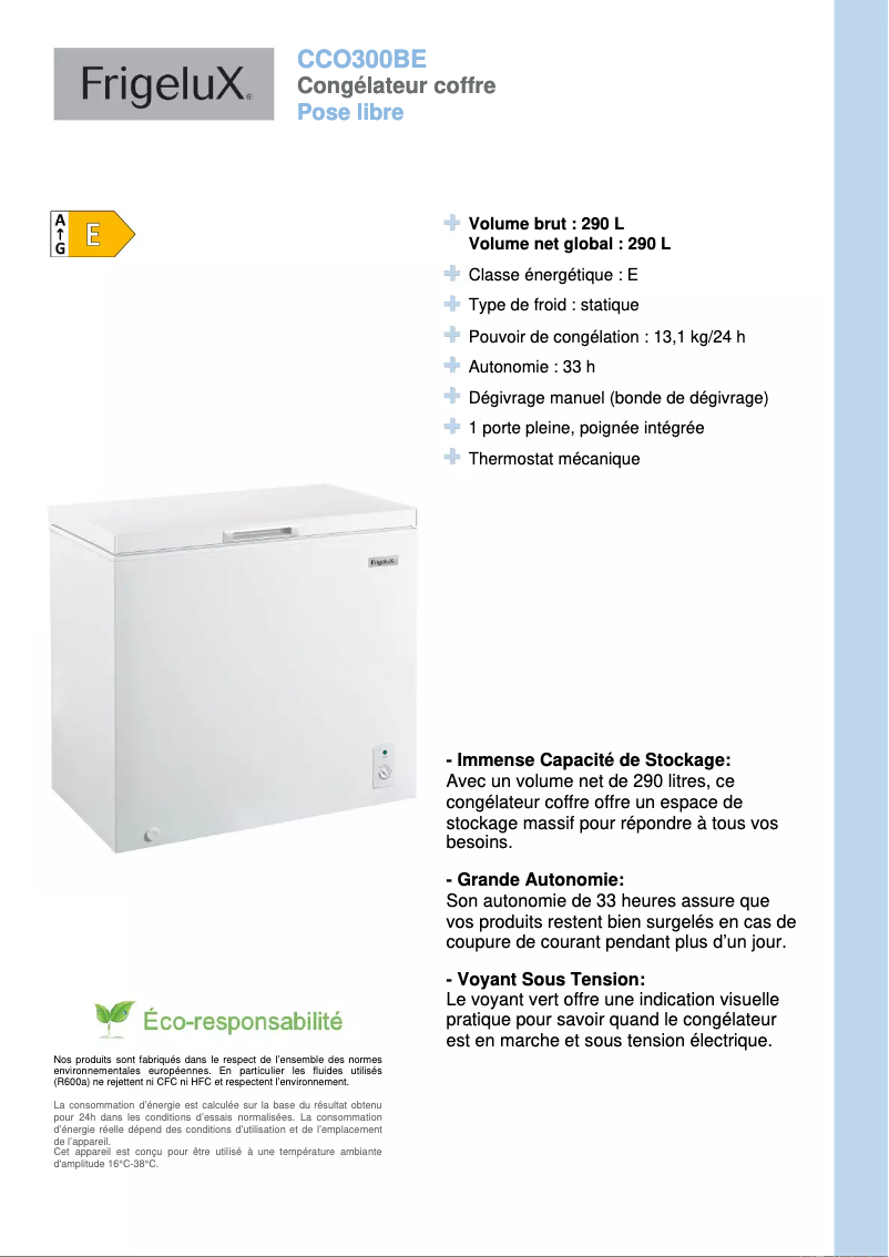 Imagen de la primera página del manual del dispositivo CCO300BE