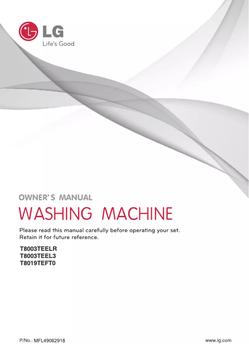 Imagen de la primera página del manual del dispositivo T8003TEELR