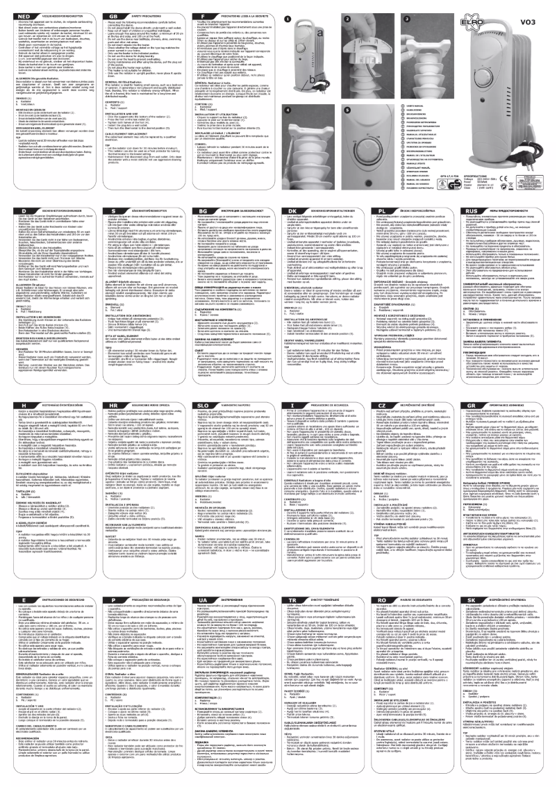 Imagen de la primera página del manual del dispositivo VO3