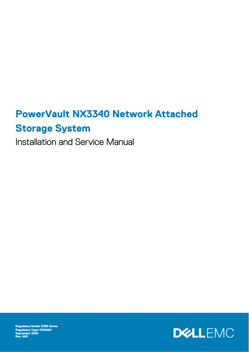 Página 1 del manual Manual de usuario Dell PowerVault NX3340