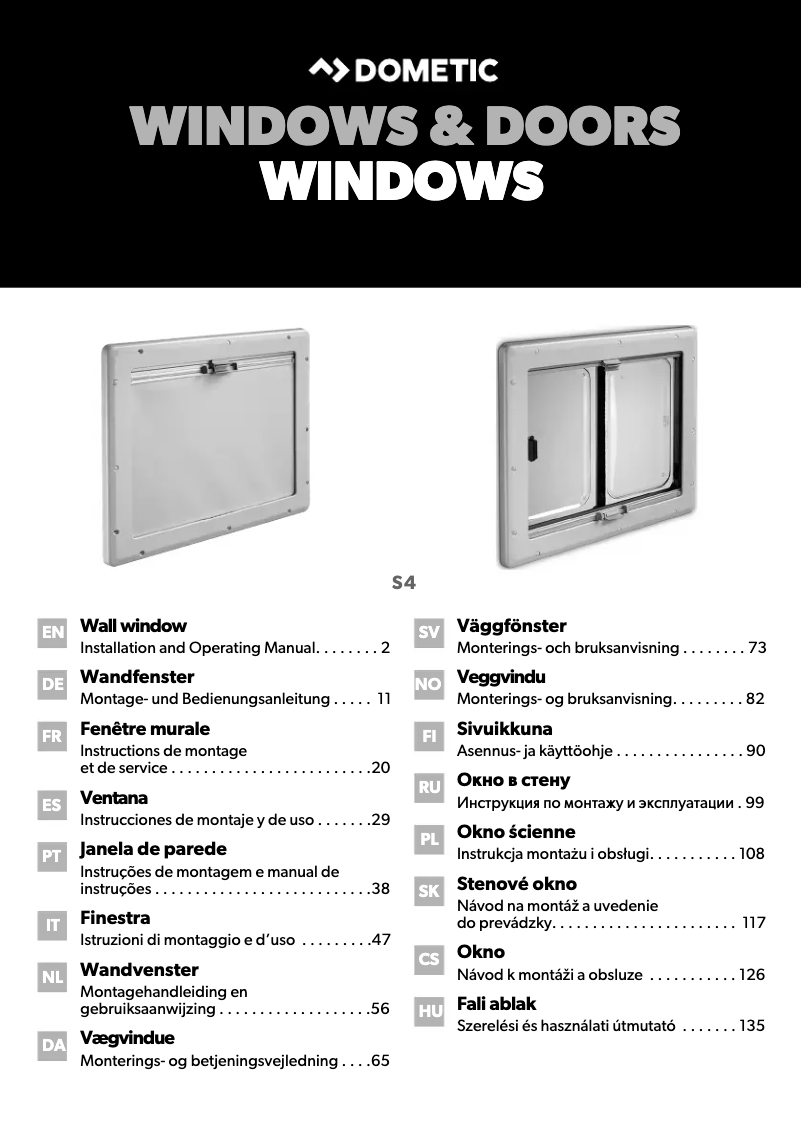 Imagen de la primera página del manual del dispositivo S4