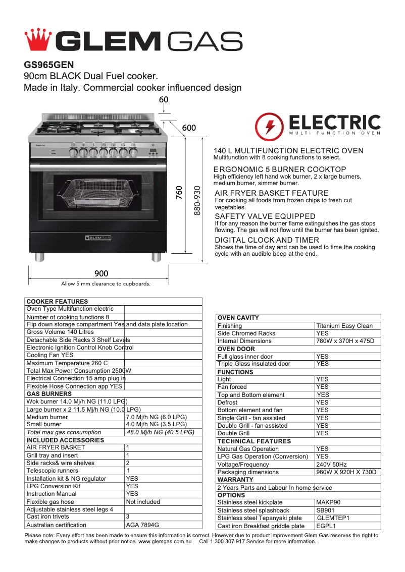 Imagen de la primera página del manual del dispositivo GS965GEN