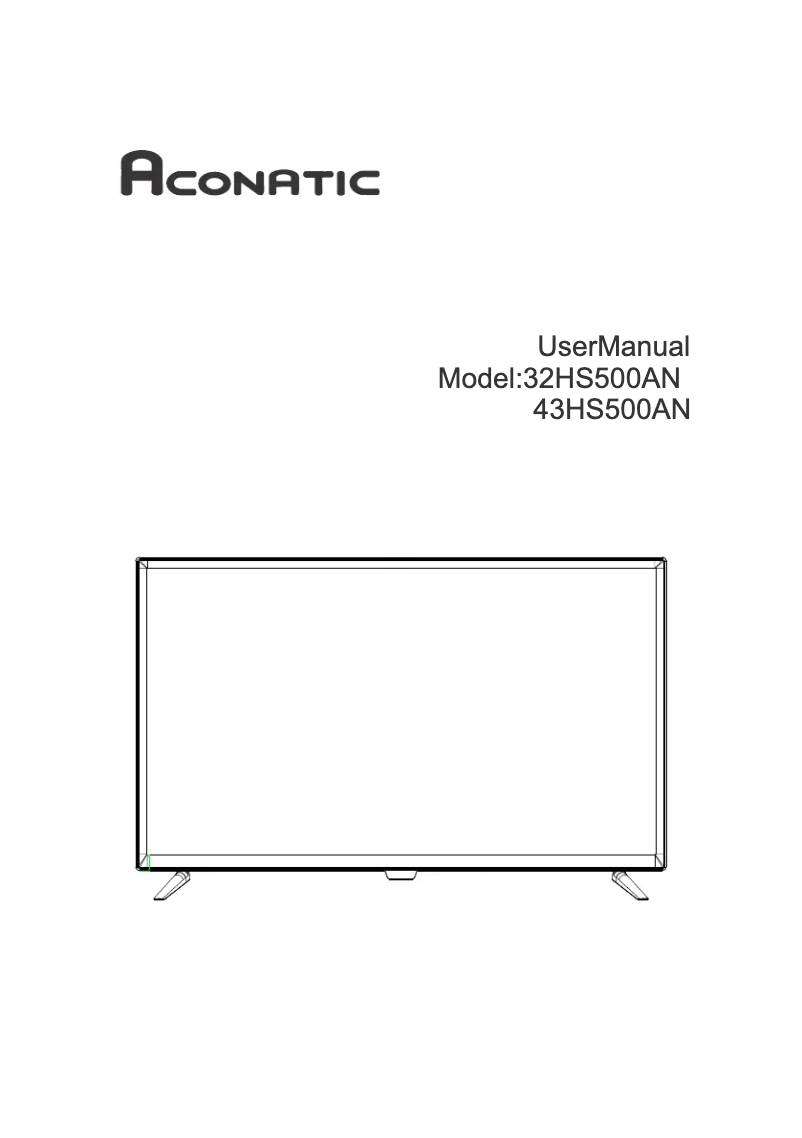 Página 1 del manual Manual de usuario Aconatic 43HS500AN