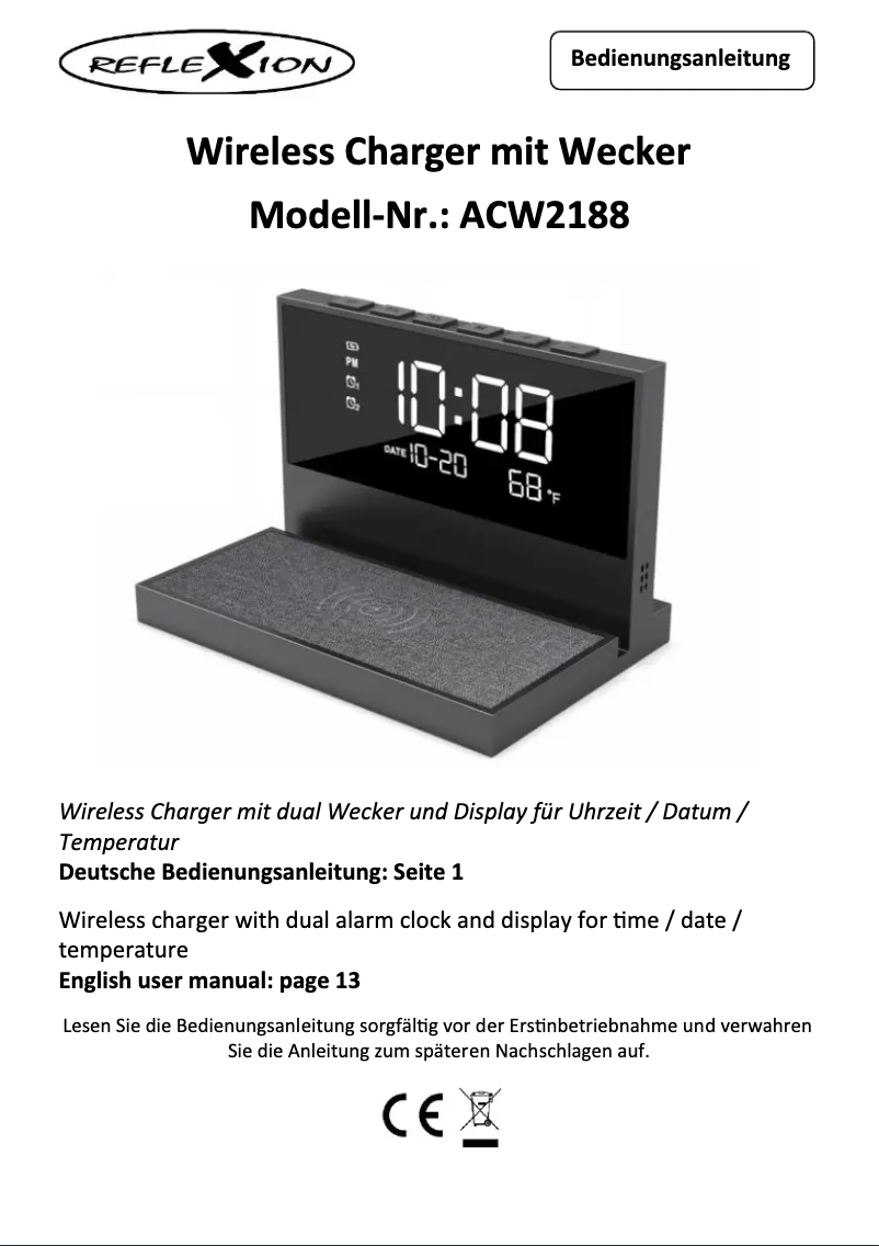 Imagen de la primera página del manual del dispositivo ACW2188