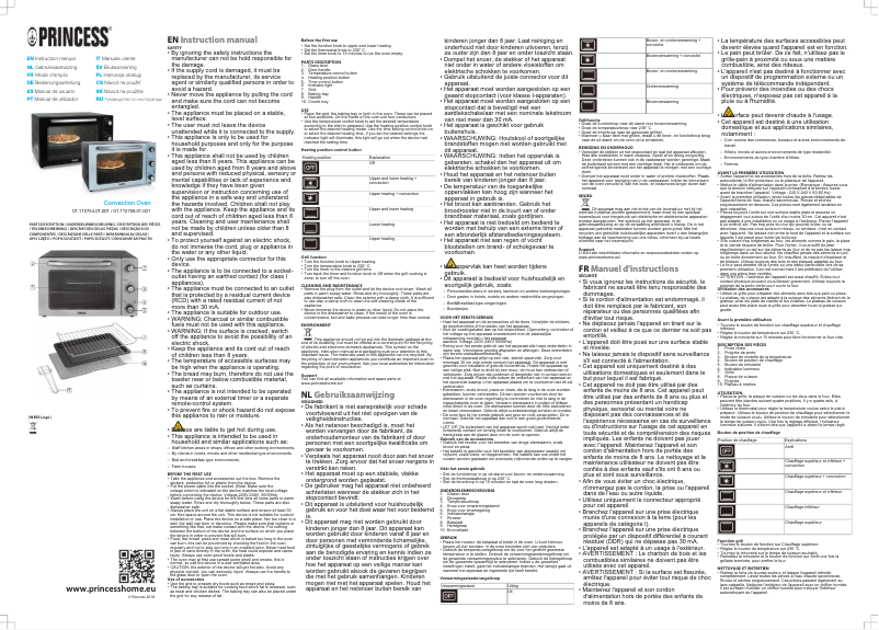 Página nº 1 - Manual de usuario Princess 112759