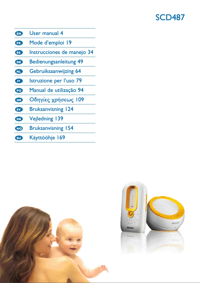 Imagen de la primera página del manual del dispositivo SCD487