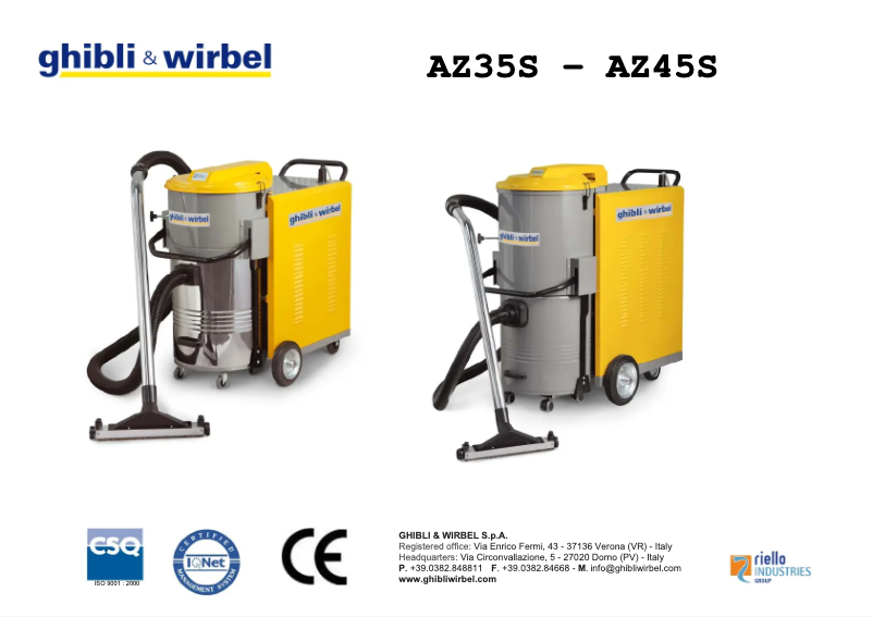 Imagen de la primera página del manual del dispositivo AZ 45 400 V