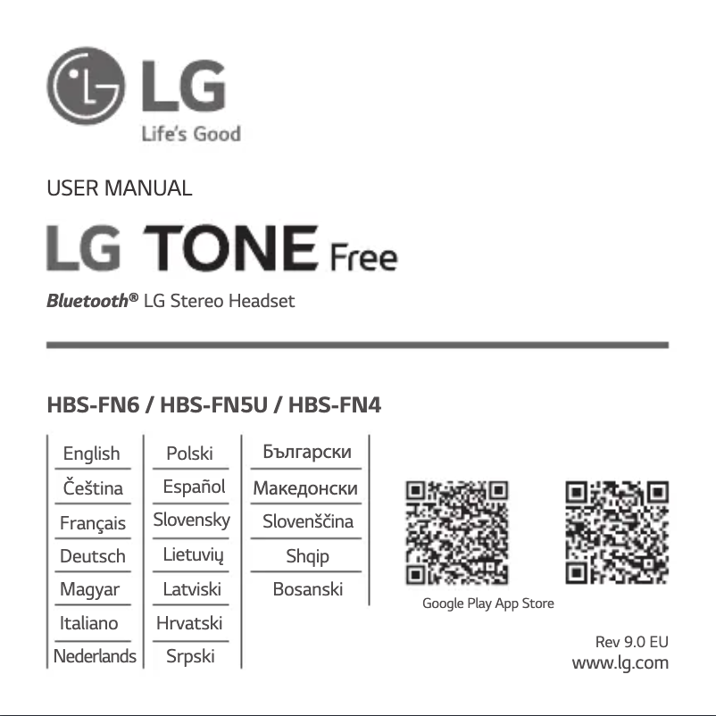 Página 1 del manual Manual de usuario LG Tone Free HBS-FN6