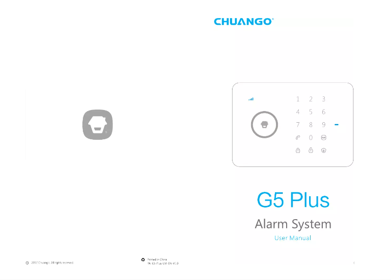 Página 1 del manual Manual de usuario Chuango CG-G5 PLUS