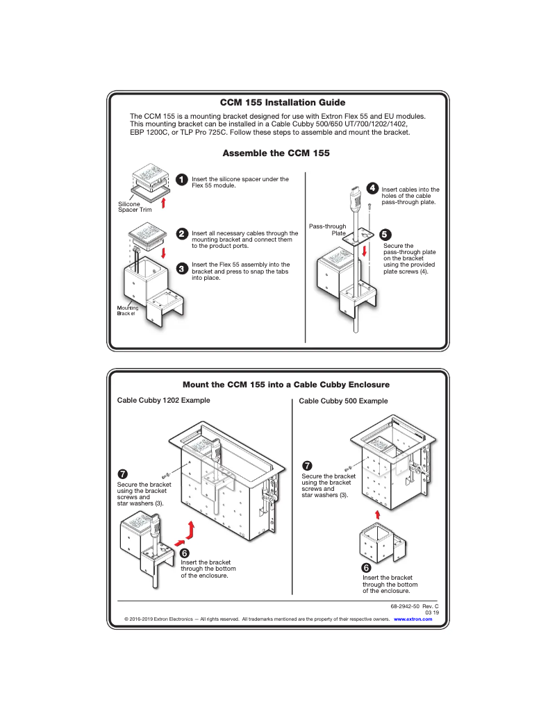 Imagen de la primera página del manual del dispositivo CCM 155