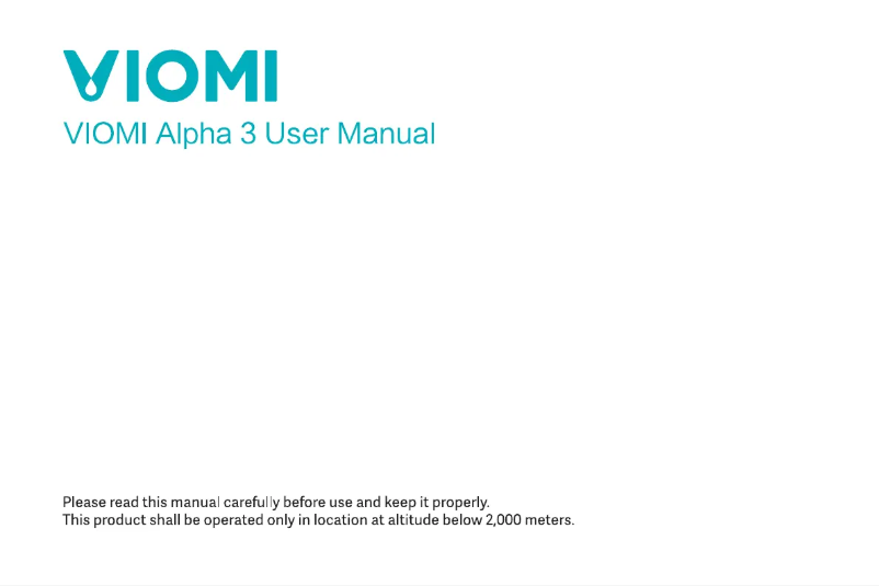 Imagen de la primera página del manual del dispositivo Alpha 3
