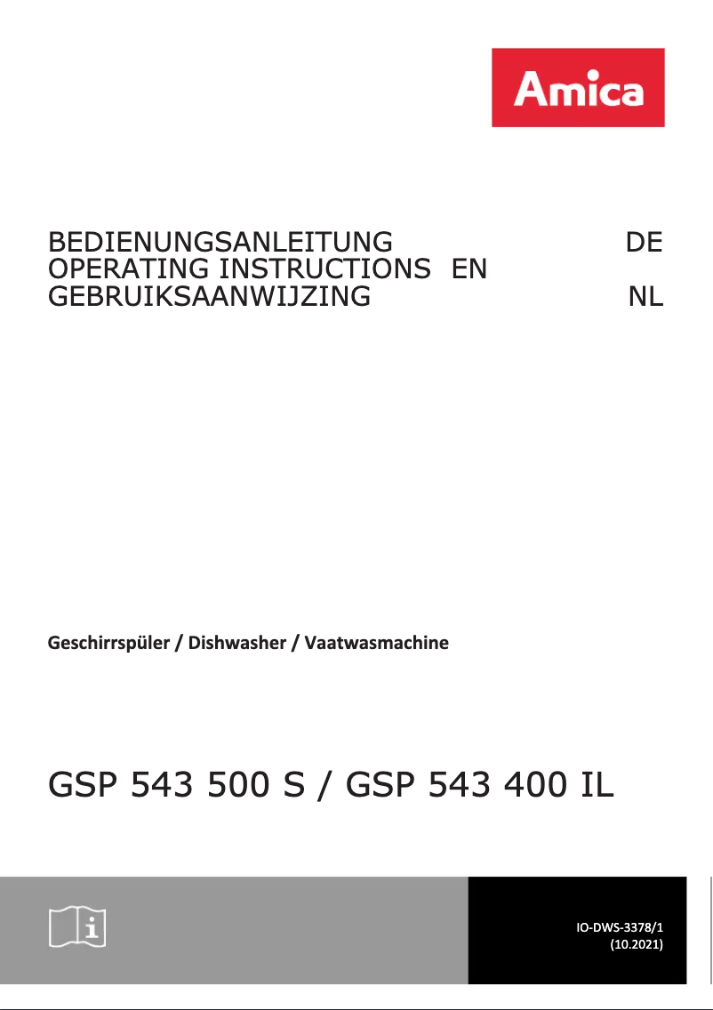 Imagen de la primera página del manual del dispositivo GSP 543 500 S