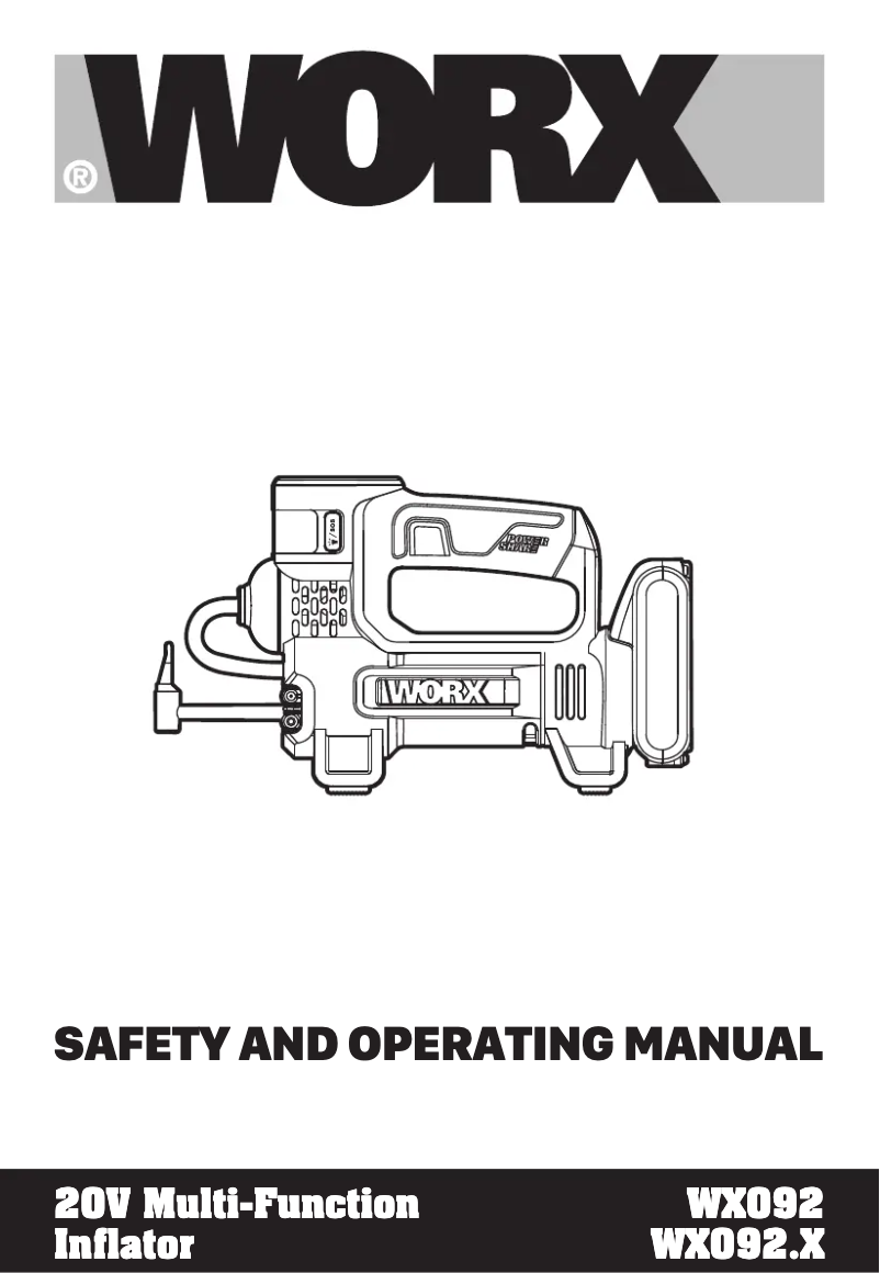 Página 1 del manual Manual de usuario Worx WX092