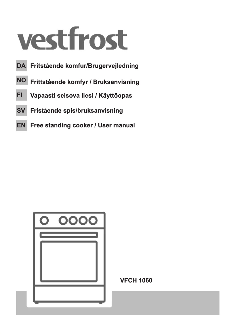 Página 1 del manual Manual de usuario Vestfrost VFCH 1060