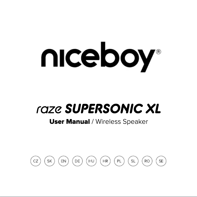 Página 1 del manual Manual de usuario Niceboy RAZE SUPERSONIC XL
