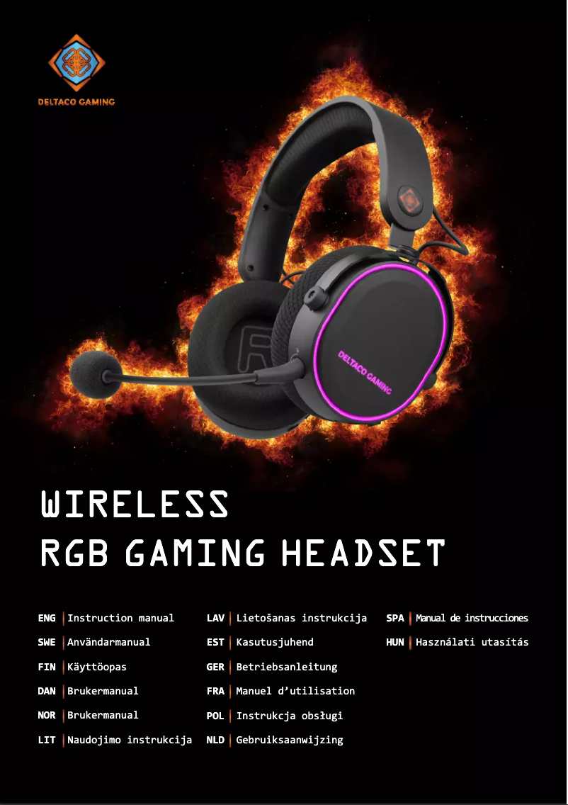 Página nº 1 - Manual de usuario Deltaco Gaming DH420