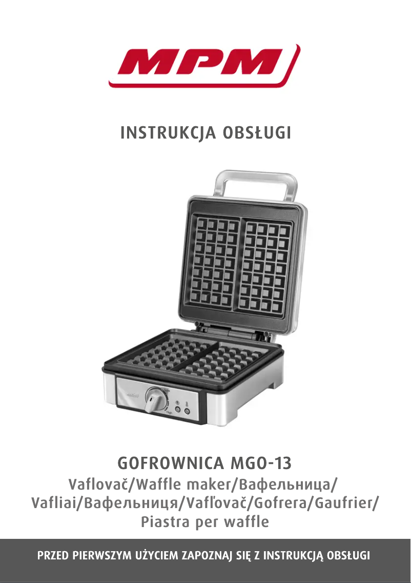 Página 1 del manual Manual de usuario MPM MGO-13