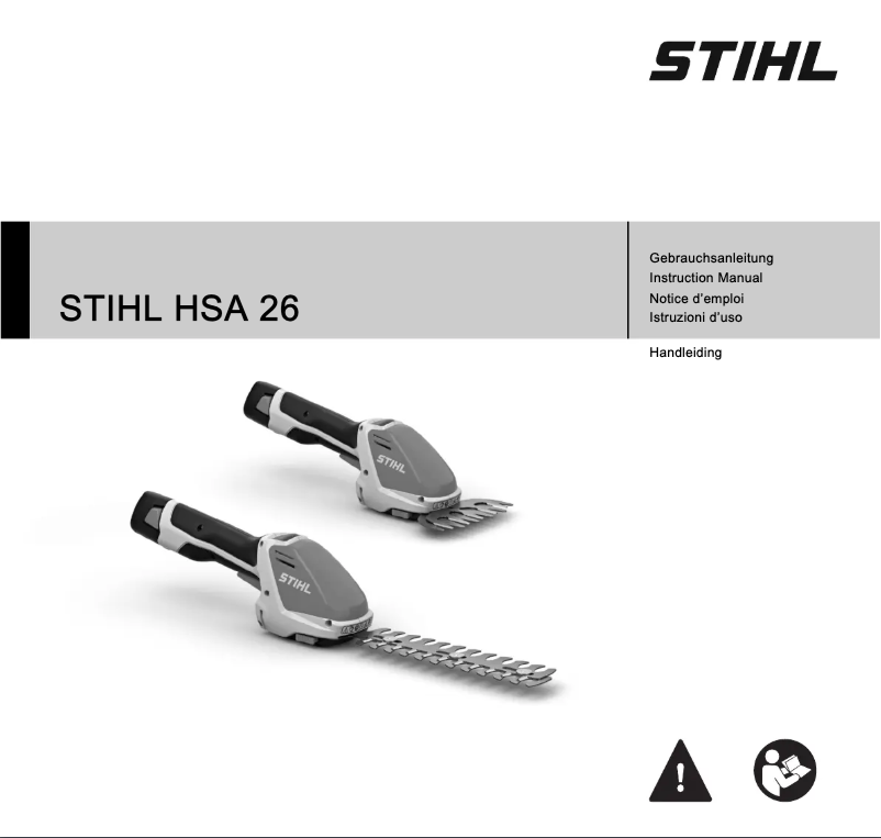 Página 1 del manual Manual de usuario Stihl HSA 26
