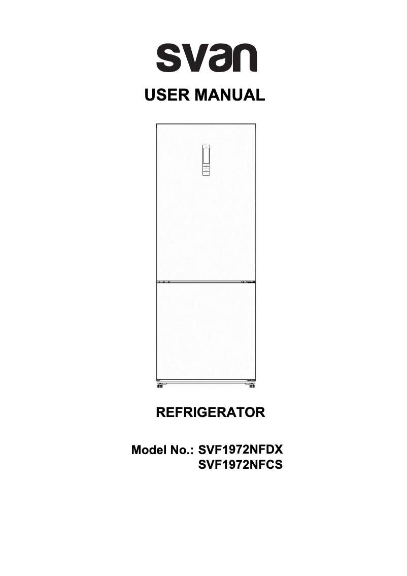 Página 1 del manual Manual de usuario SVAN SVF1972NFDX