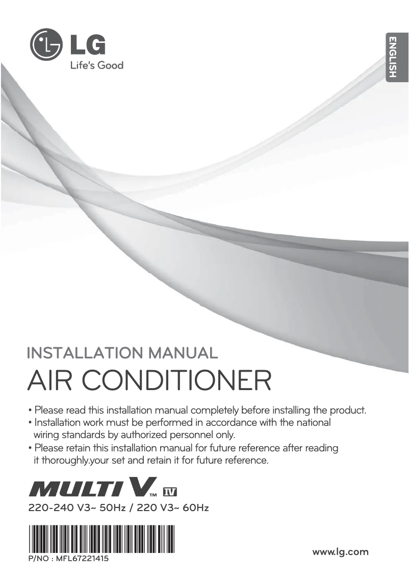 Página nº 1 - Manual de usuario LG ARUN120BTE4