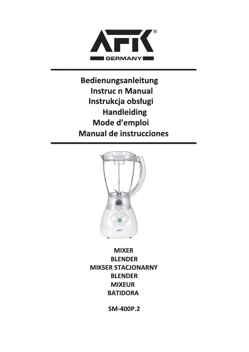 Imagen de la primera página del manual del dispositivo SM-400P.2