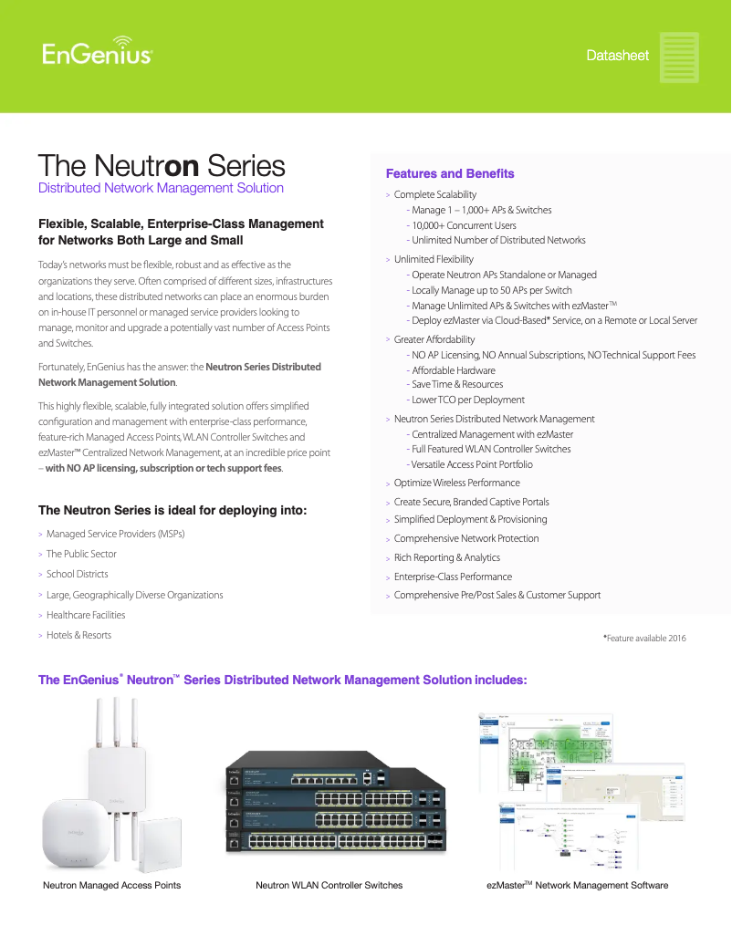 Imagen de la primera página del manual del dispositivo ezMaster