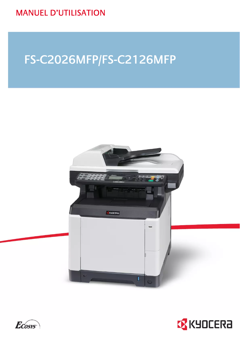 Página nº 1 - Manual de usuario Kyocera FS-C2126MFP