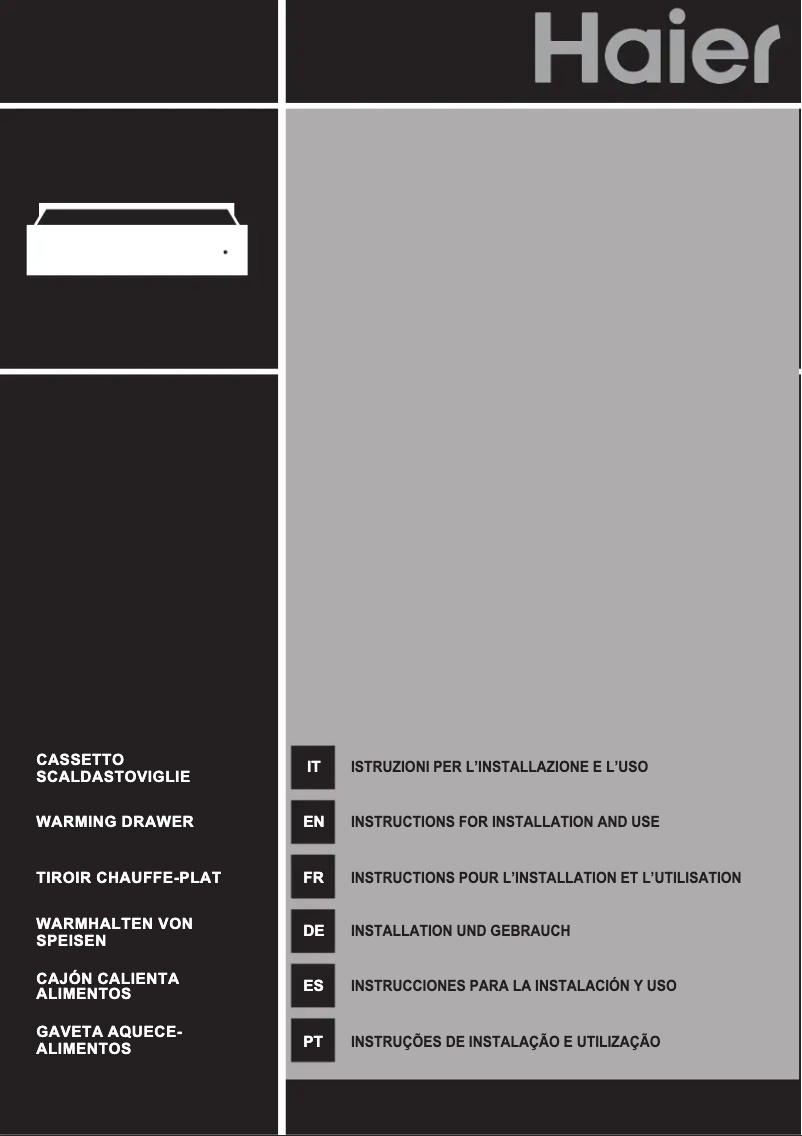 Página 1 del manual Manual de usuario Haier HWO15NWD4XB1