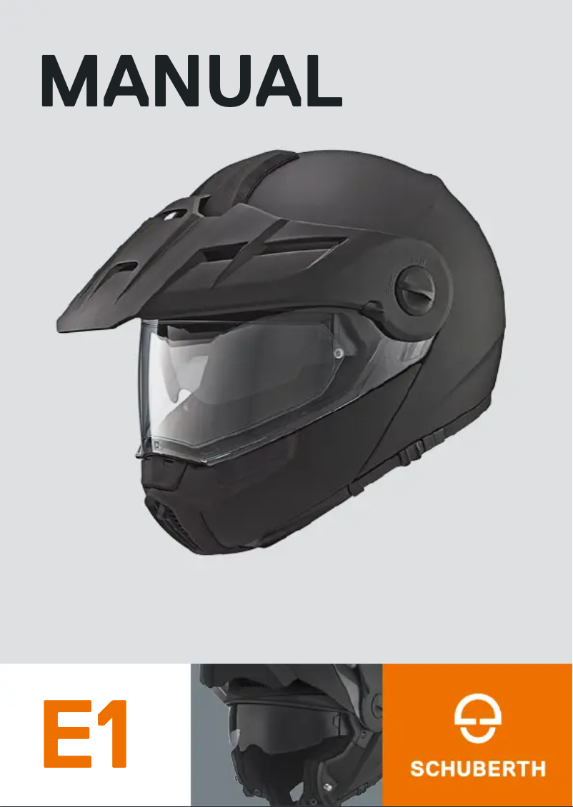 Página 1 del manual Manual de usuario Schuberth E1