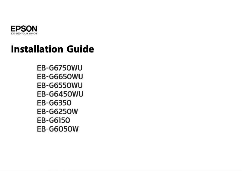 Imagen de la primera página del manual del dispositivo EB-G6450WU