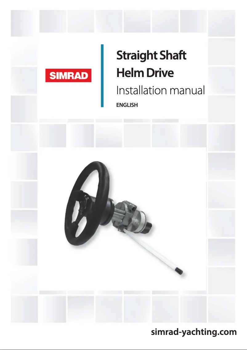 Imagen de la primera página del manual del dispositivo Straight Shaft Helm Drive