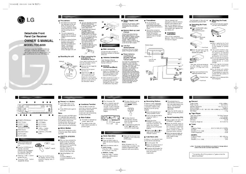 Imagen de la primera página del manual del dispositivo TCC-6220
