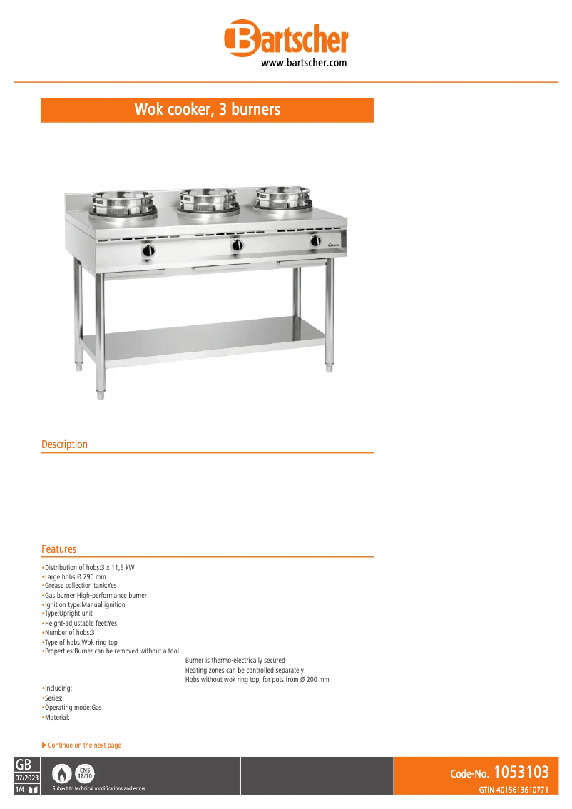 Imagen de la primera página del manual del dispositivo 1053103