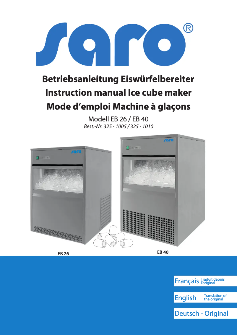 Imagen de la primera página del manual del dispositivo EB 26