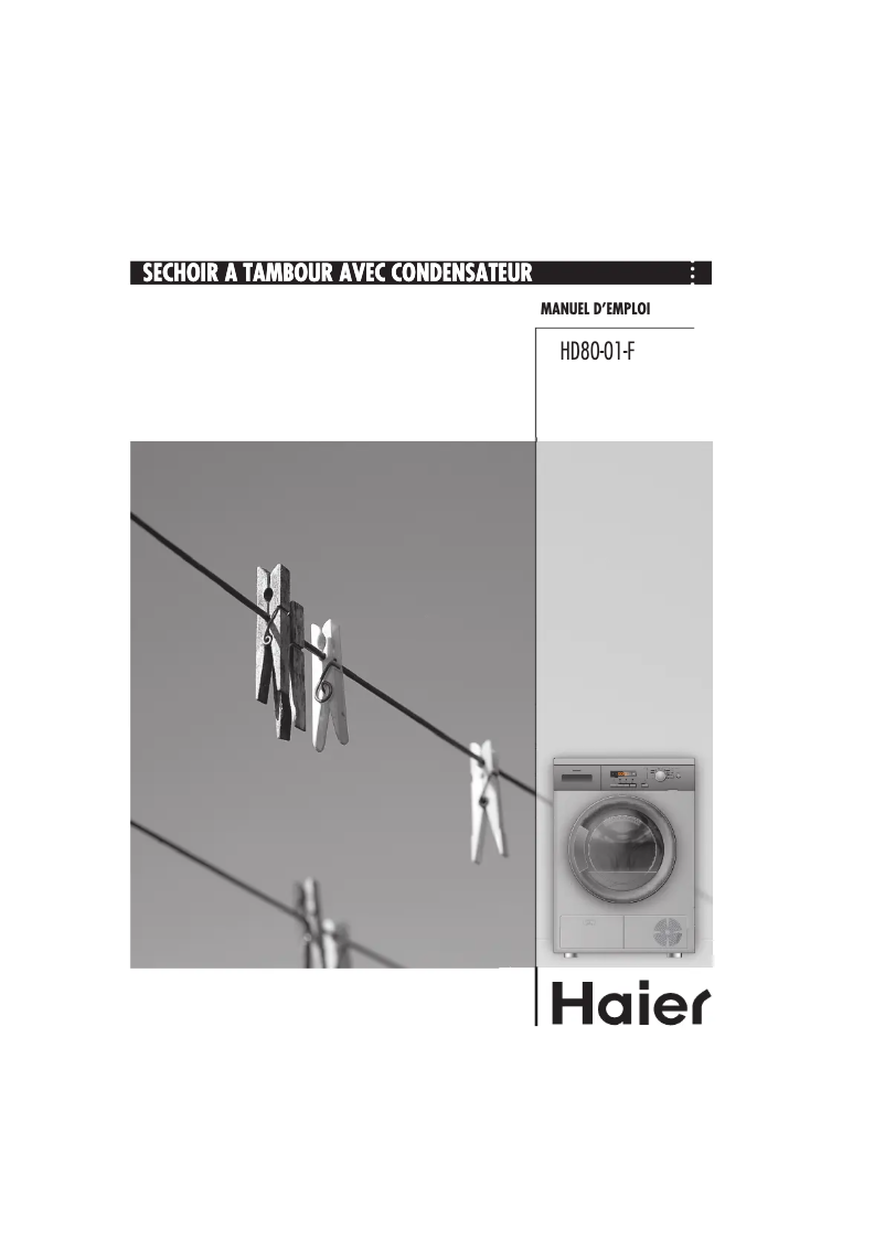 Página 1 del manual Manual de usuario Haier HD80-01-F