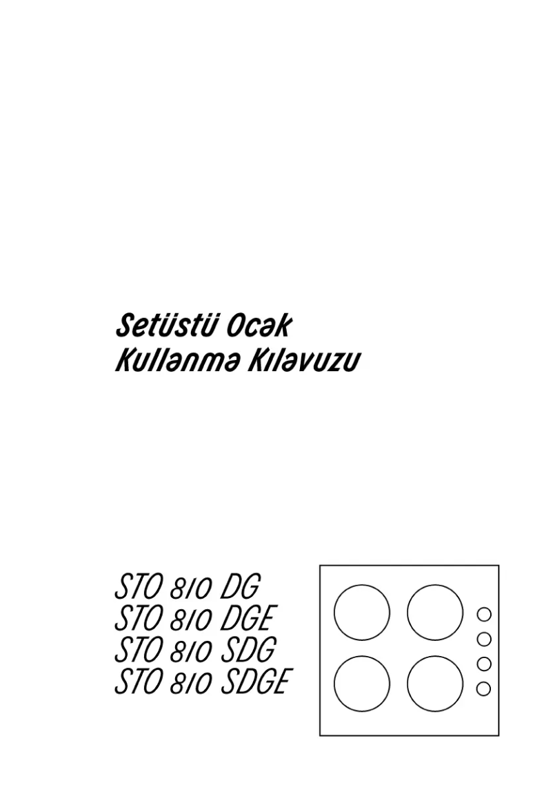 Página 1 del manual Manual de usuario Arçelik STO 810 DGE