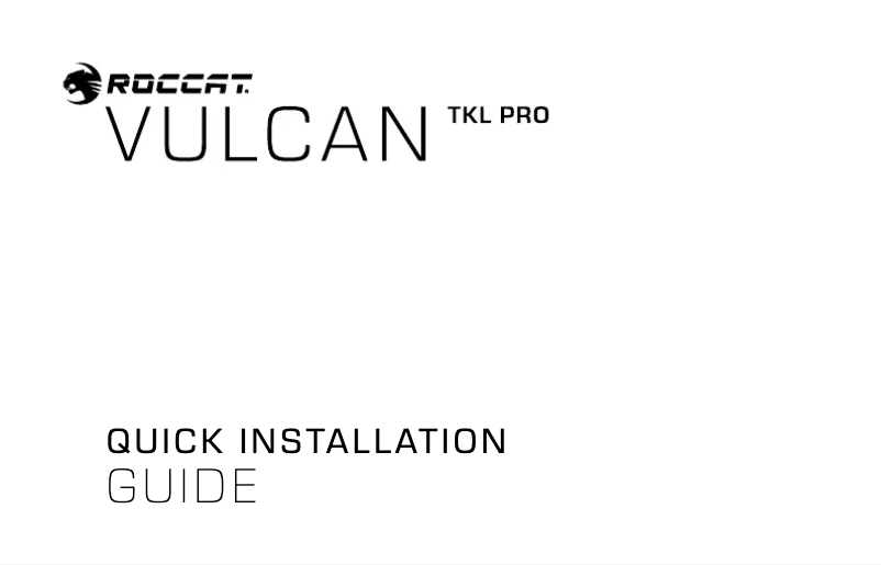 Página nº 1 - Manual de usuario Roccat Vulcan TKL Pro