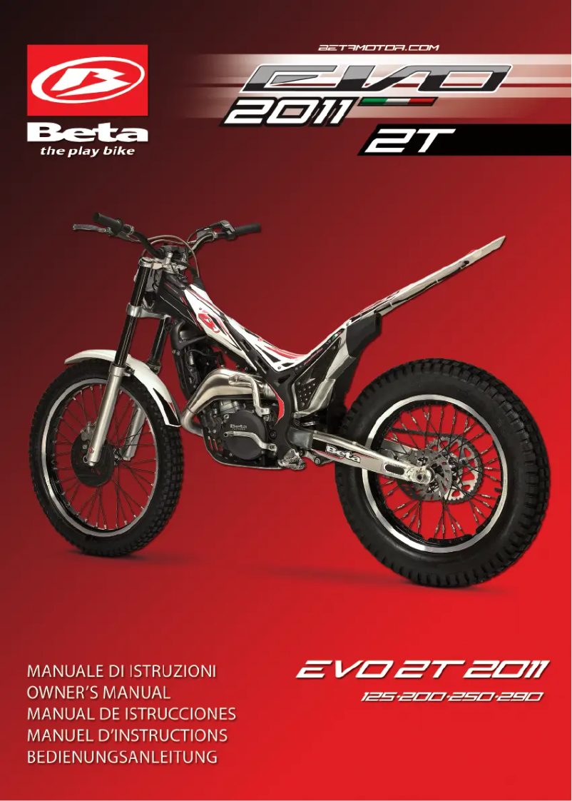 Página 1 del manual Manual de usuario Beta EVO 125 2T (2011)