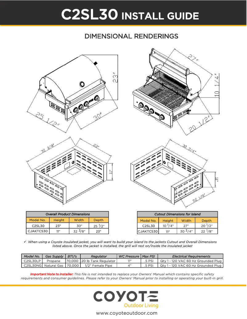 Imagen de la primera página del manual del dispositivo C2SL30NG-FS