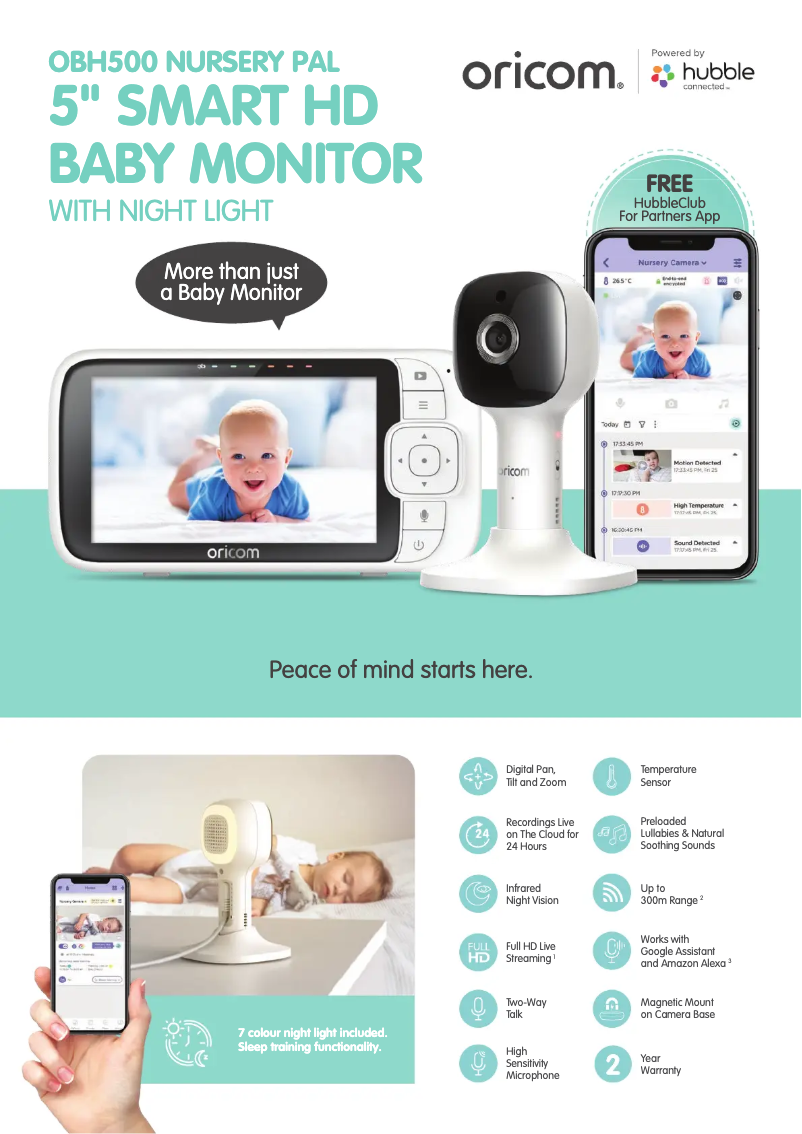 Página 1 del manual Ficha técnica Oricom OBH930