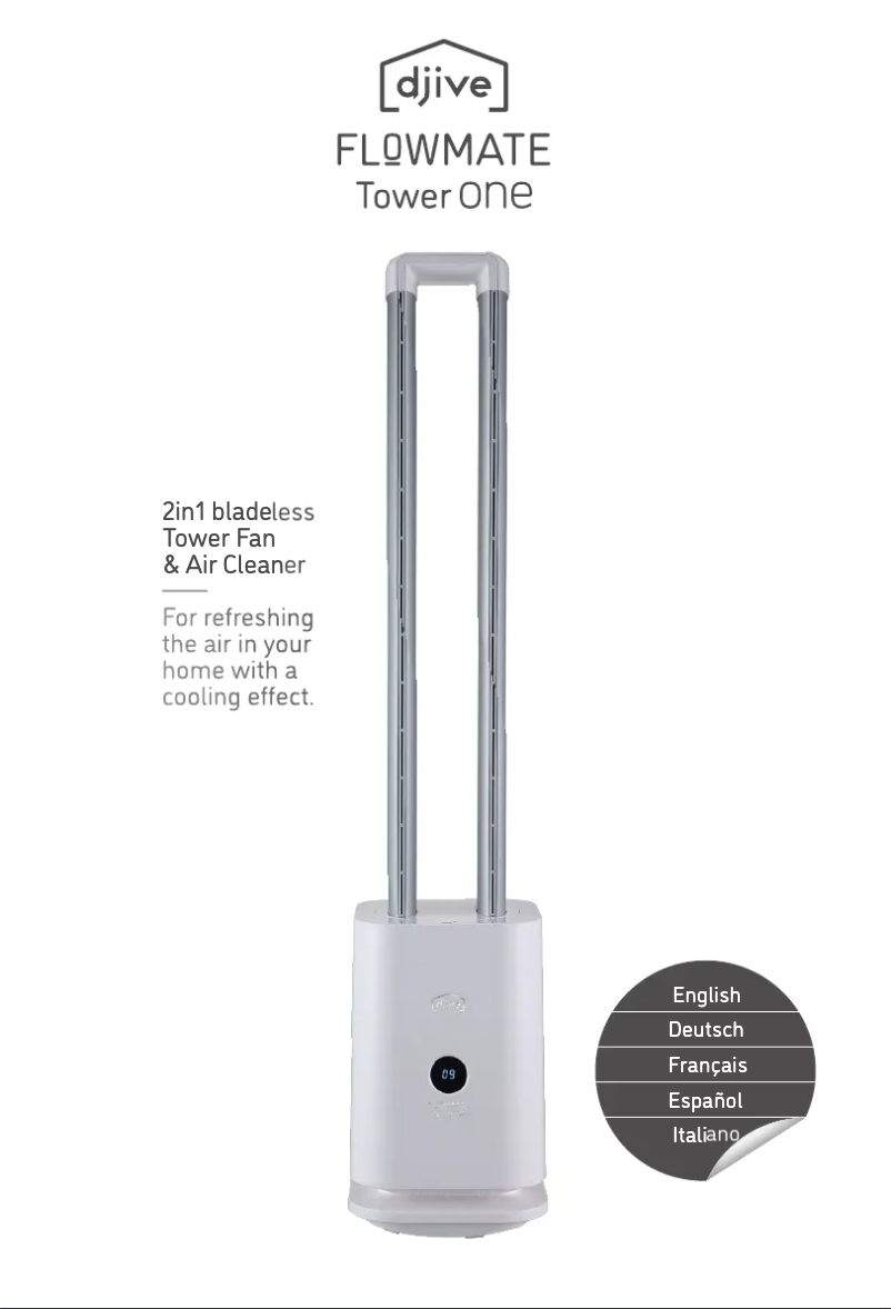 Imagen de la primera página del manual del dispositivo Flowmate Tower One