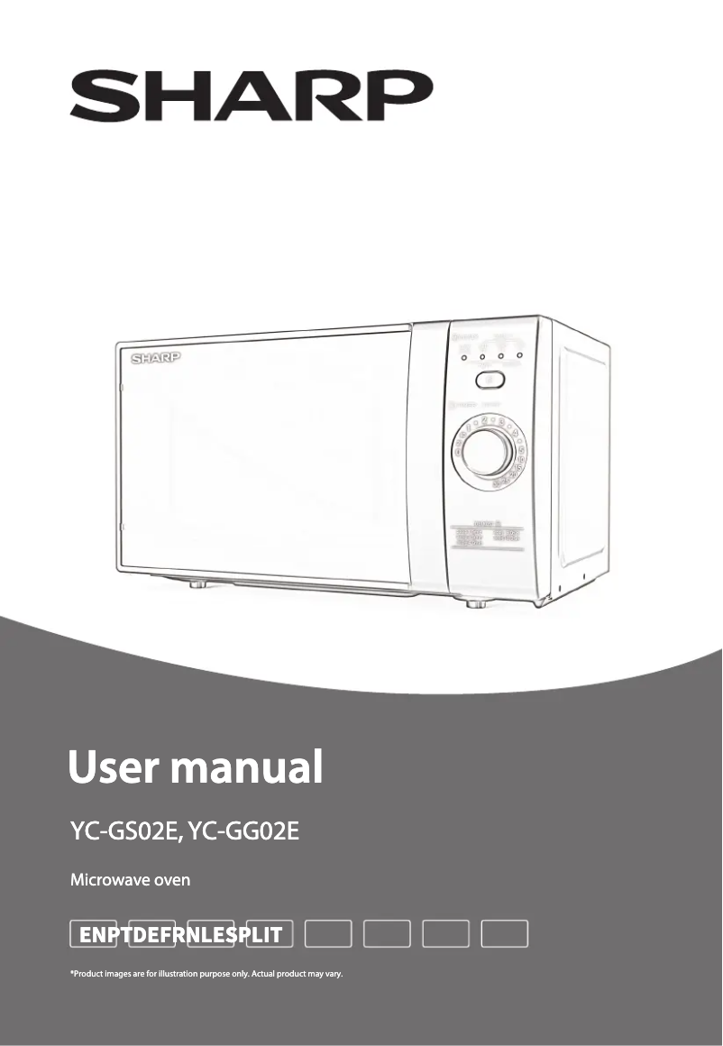 Página 1 del manual Manual de usuario Sharp YC-GG02EB